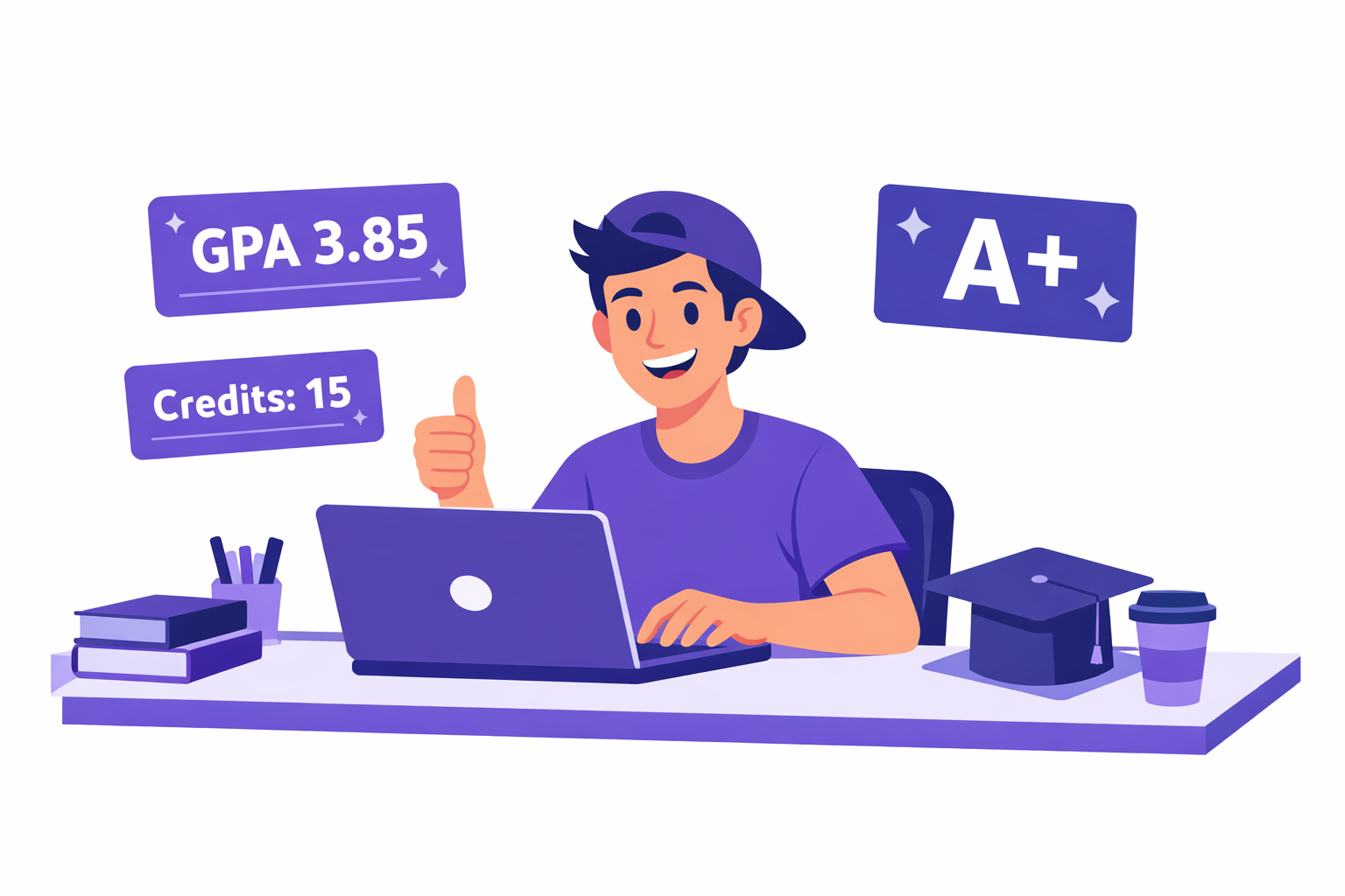 Student using GradesWise